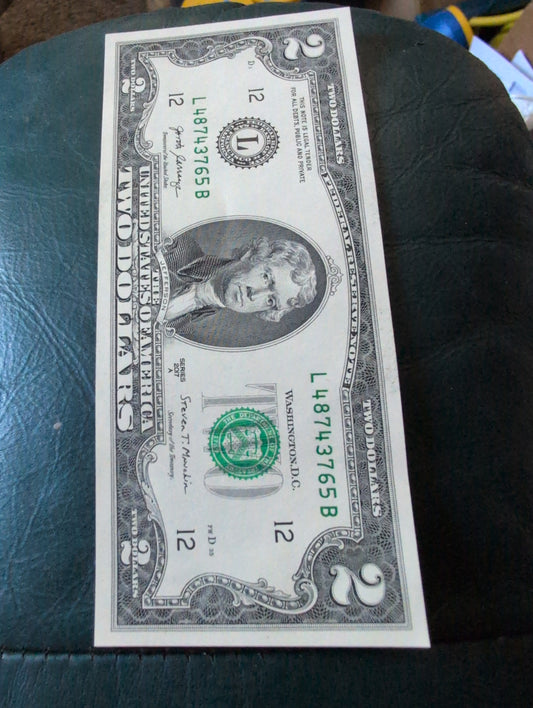 $2 UNC ladder note